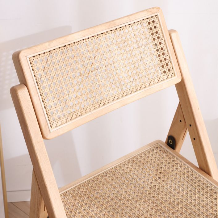 Silla de comedor de estilo escandinavo, silla de comedor de madera con respaldo abierto para restaurante