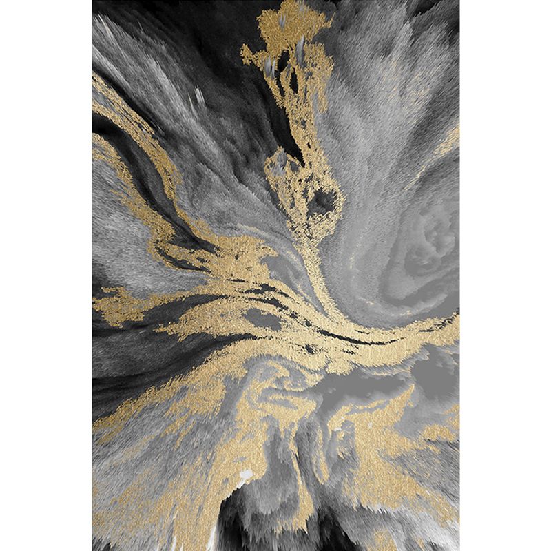 Reclaimed Splash Ink Carpet Polyester Indoor Carpet Stain Resistant Area Rug for Living Room