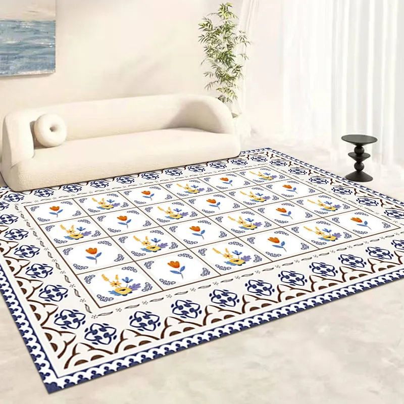 Postmodern tapijt, polyester, kleurrijk binnentapijt, antislip rugtapijt voor woondecoratie