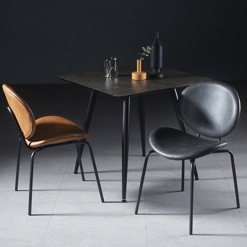 Contemporary Style Side Chair Leather Dining Chair for Dining Room