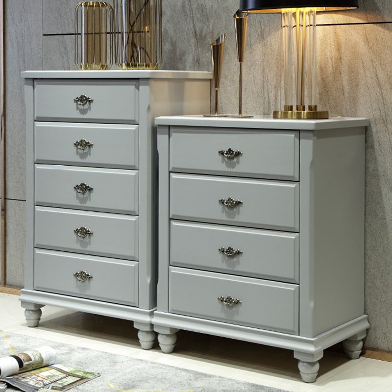 Traditional Storage Chest Solid Wood Storage Chest Dresser with 3/4 Drawers