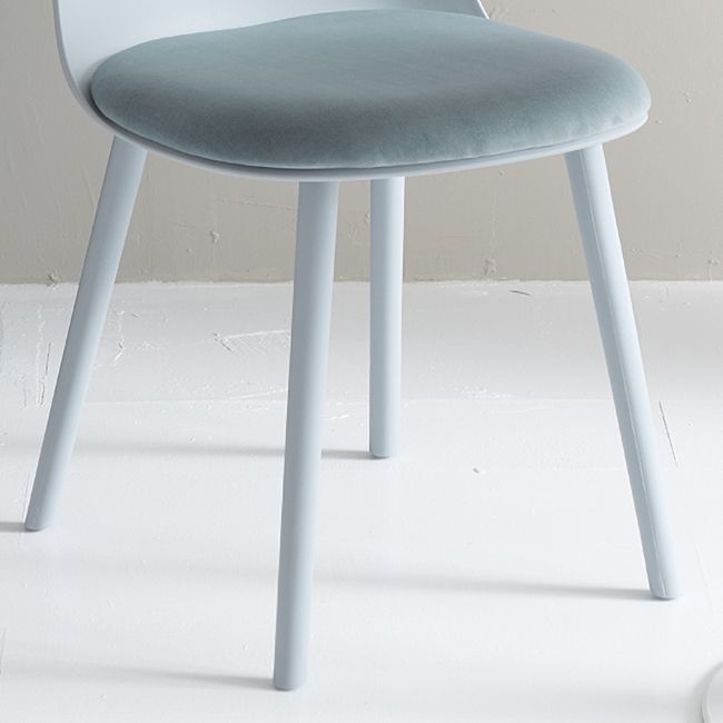 Sillas laterales de plástico Glam para interiores y exteriores, silla con respaldo sólido
