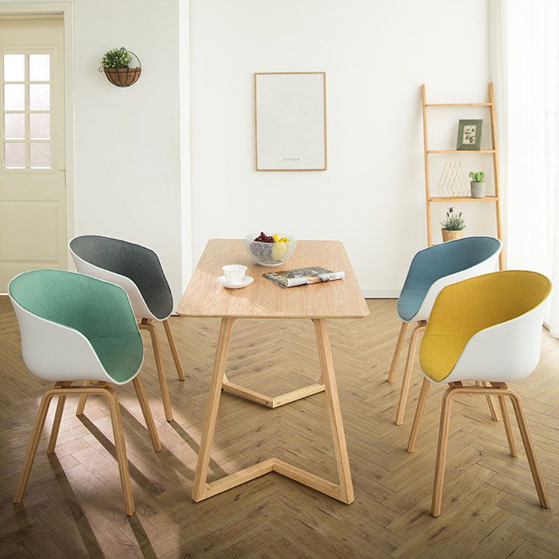 Design minimalista sedia da pranzo in plastica in plastica sedia da pranzo solido