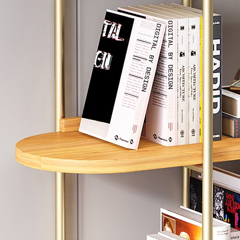 Etagere Bookcase Scandinavian Open Back Bookshelf with Shelves