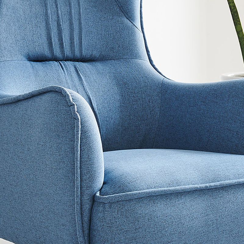Mid-century Linen Blend Accent Armchair Arms Included Arm Chair
