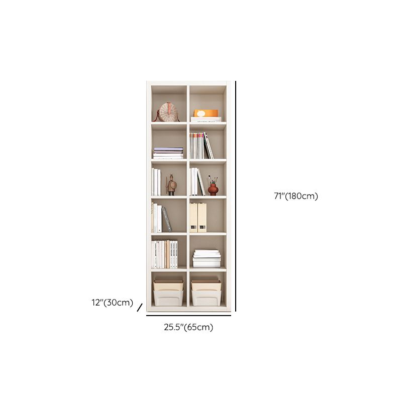 11.81" W Modern Matte Finish Bookcase Engineered Wood Standard Bookshelf