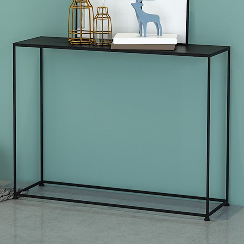 Contemporary Hall Metal Console Table Rectangle Frame Console Accent Table