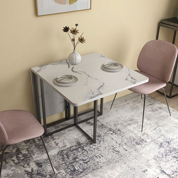Faux marmeren eettafel Eenvoud Stijl Sledetafel voor eetkamer