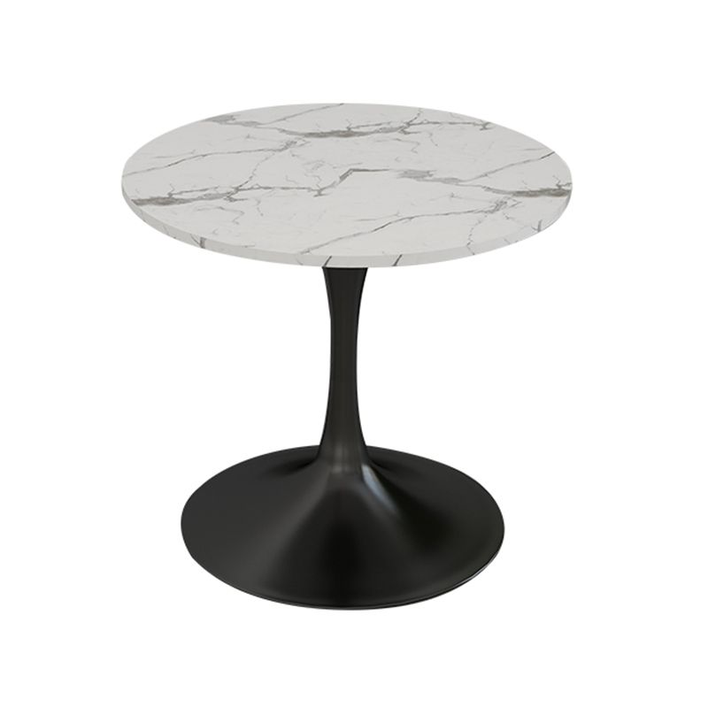 Modern Style Dining Table Sintered Stone Round Tulip Table for Dining Room