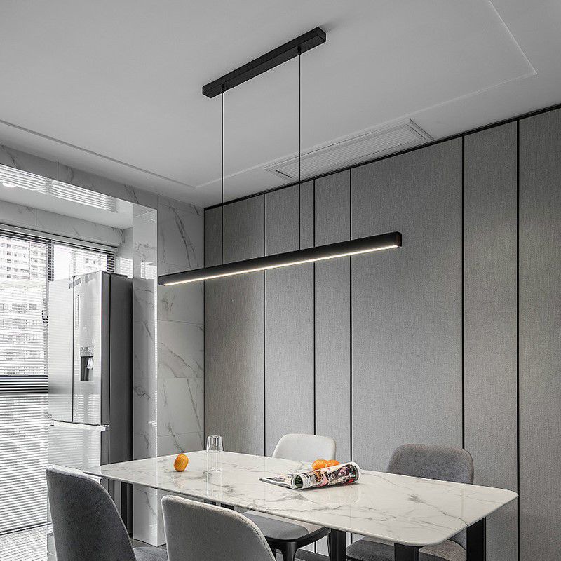 Simple Hanging Island Light Modern Metal LED Hanging Lighting Fixture for Sitting Room