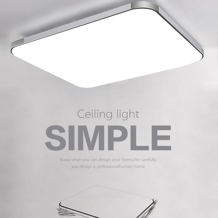 Luminaire encastré rectangulaire en aluminium, éclairage encastré LED minimaliste