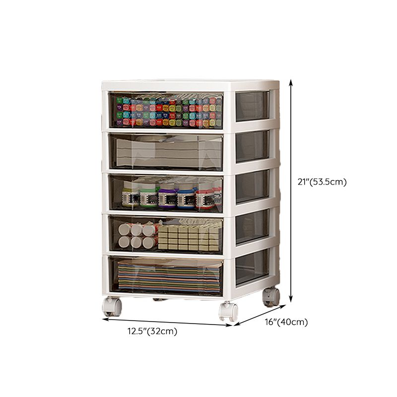 Transparent Filing Cabinet Modern Plastic Drawers File Cabinet