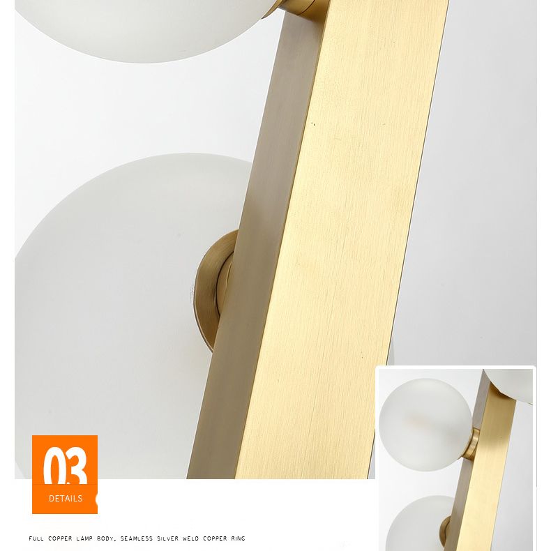 Light de plafond sphérique d'île sphérique d'île Gold linéaire moderne pour table