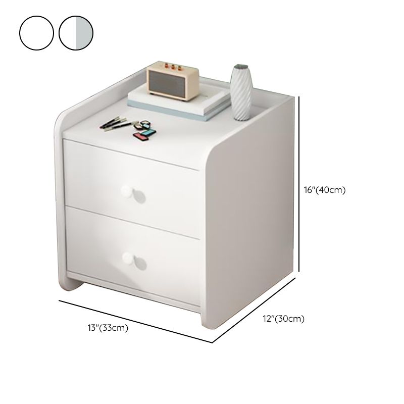 Contemporary Night Table Storage Accent Table Nightstand with 2/3 Drawers for Bedroom