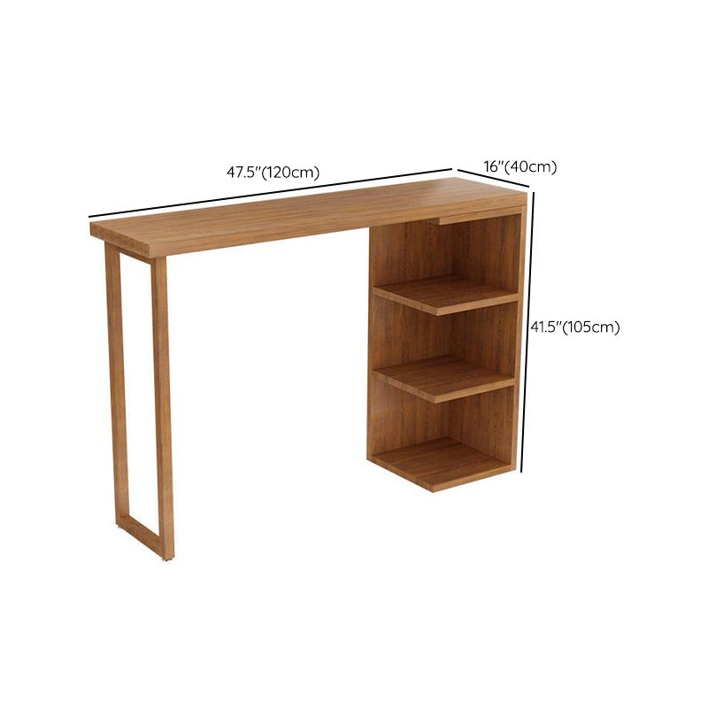 Brown Bar Stool and Table Set 1/3 Pieces Solid Wood Pub Dining Set