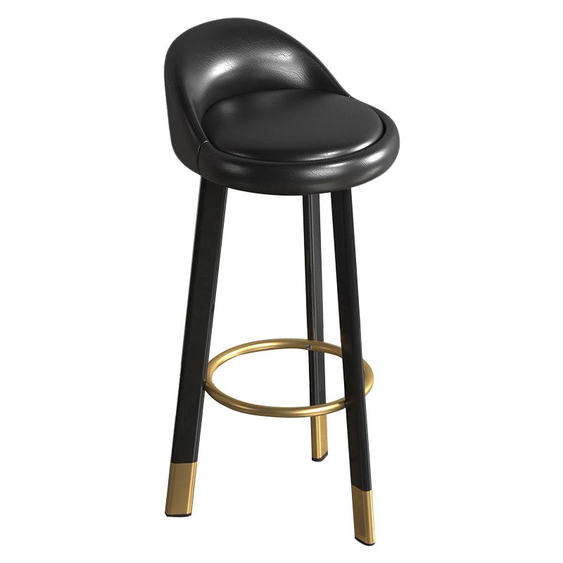 Metal Modern Kitchen Dining Room Armless Stool Low Back Bar Stool