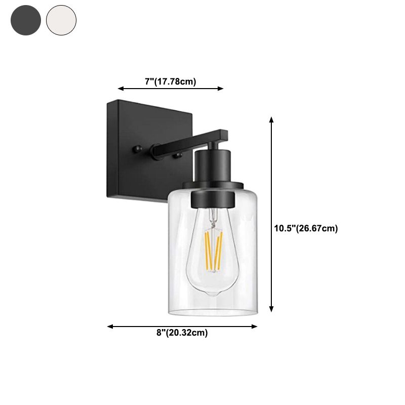 Glass Bath Vanity Lighting Polish Finish Light for Bathroom