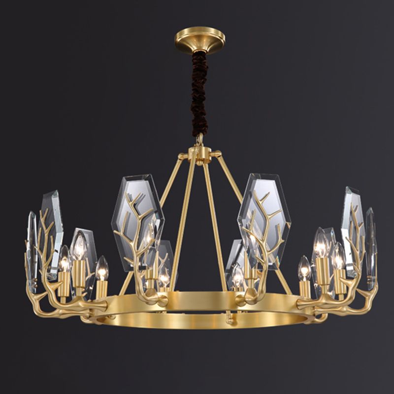 Deer Antler Metal Chandelier Light Fixture Vintage Living Room Chandelier Pendant Light