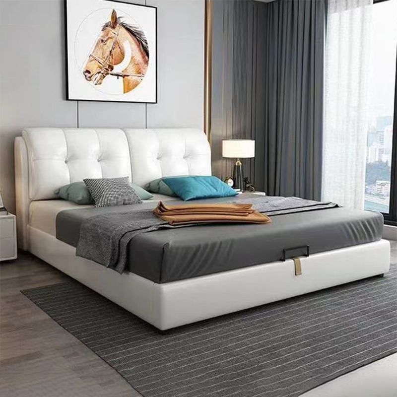 Glam Pine Wood Mattress Included with Headboard Rectangular Bed Frame