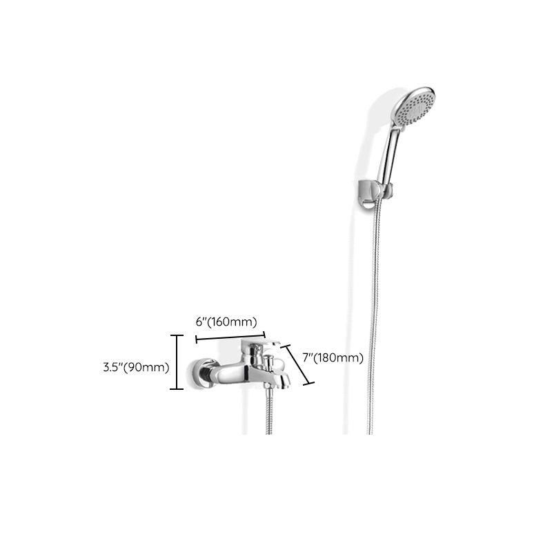 Bathroom Tub Spout Wall Mounted Hand Shower Fixed Bathtub Faucet