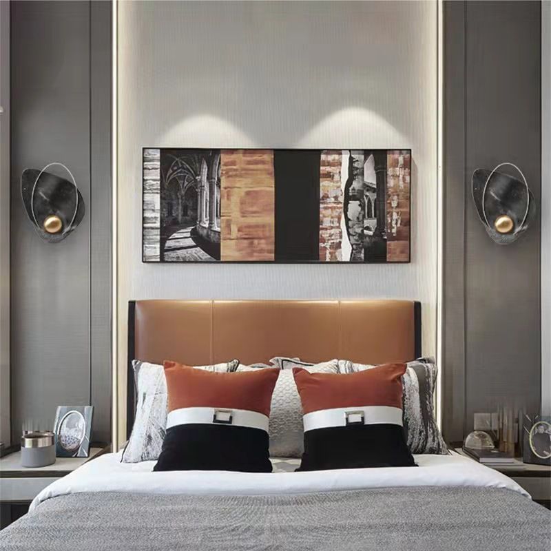 16" High Nordic Metal Wall Light Geometric LED Wall Sconce for Living Room