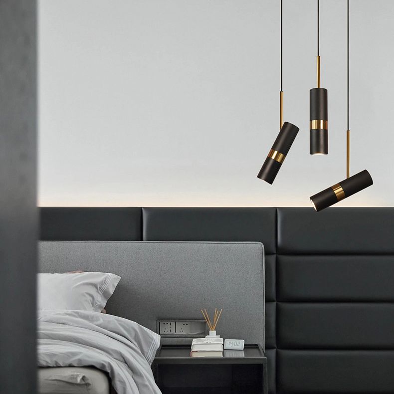 1 éclairage pendentif à cylindre léger