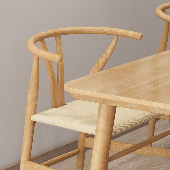 Modern 1/2/3/4/5/7 Pieces Dining Room Set Solid Wood Dining Table and Chairs