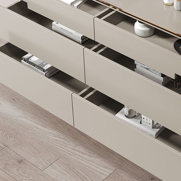 Glam Storage Chest Wooden Storage Chest Dresser with 6 Drawers