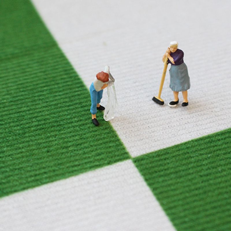 Round Graphic Print Rug Polyester Casual Carpet Pet Friendly Area Rug for Living Room