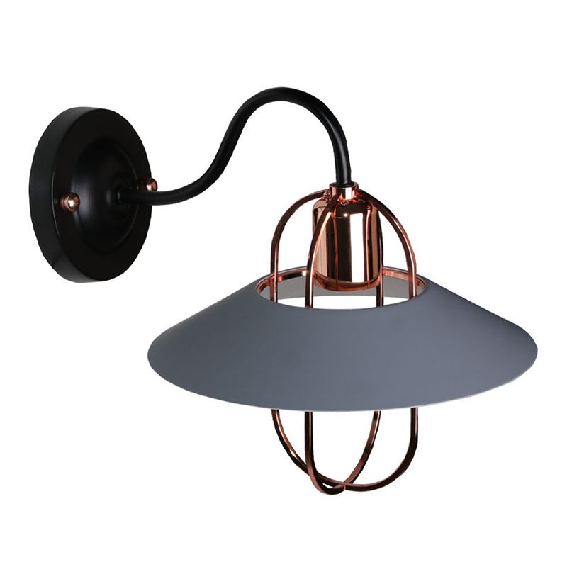 Modern Geometric Sconce Light Fixture Metal 1-Light Wall Lights