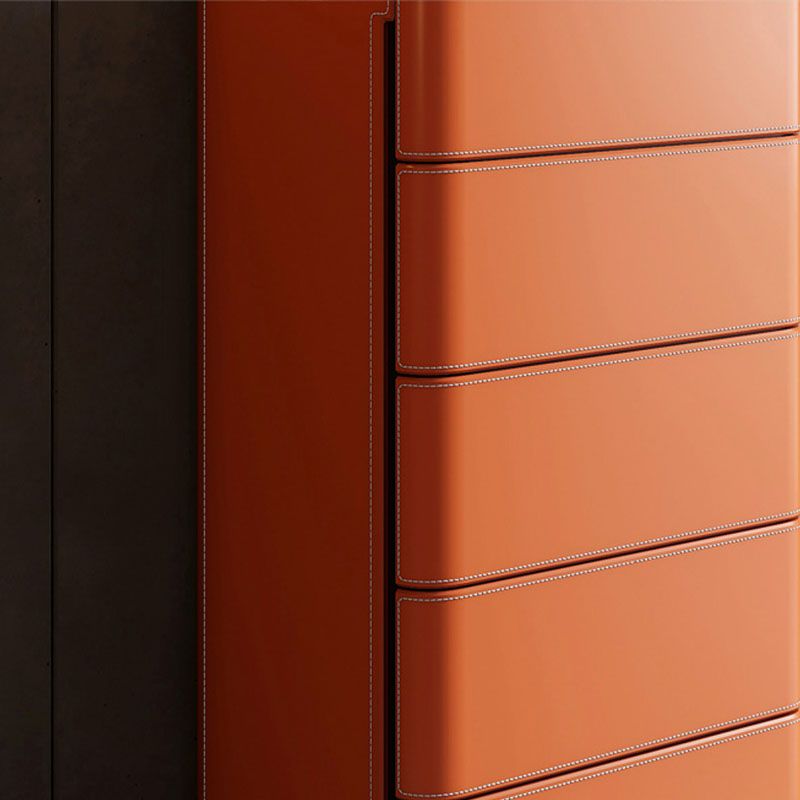 Contemporary Stone Bedroom Storage Chest Vertical Chest with Drawers