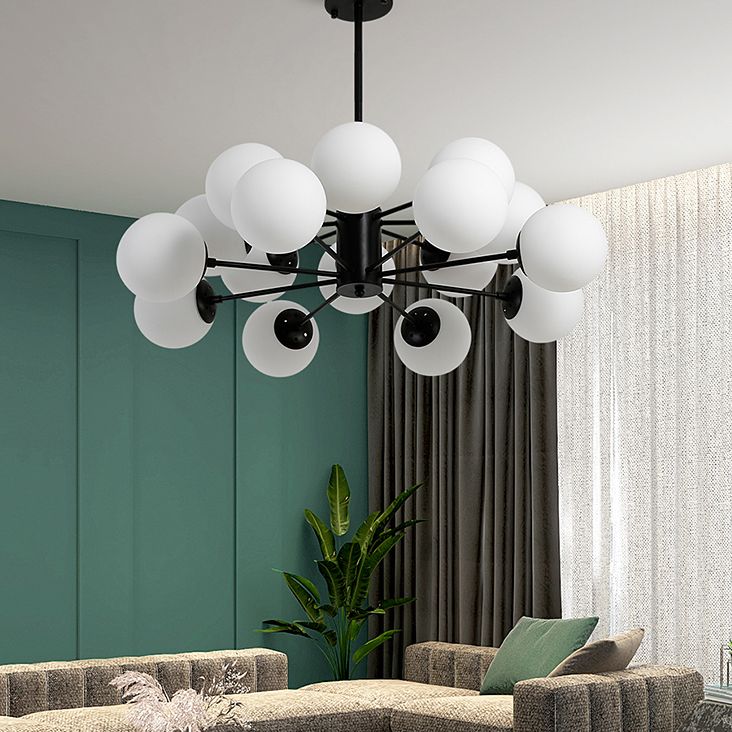 Aparte de iluminación de latón completo de estilo negro