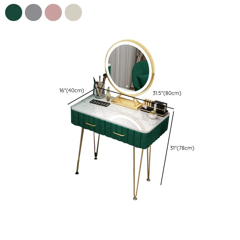 Slate Vanity Desk Removable Vanity Makeup Vanity Set for Bedroom