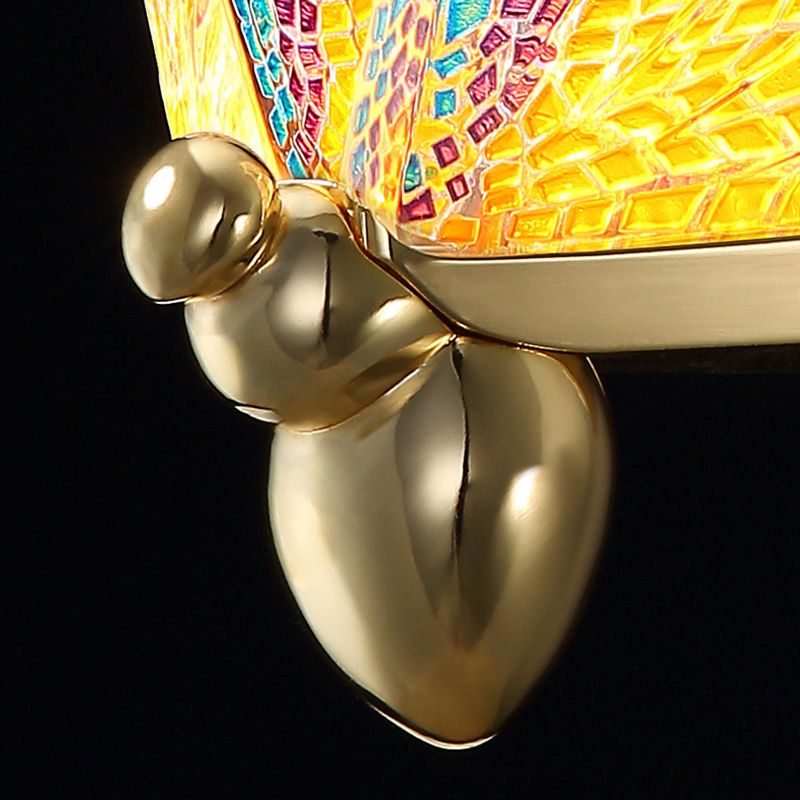 Colorido lámpara de arte de arte de mariposa colgante de mariposa