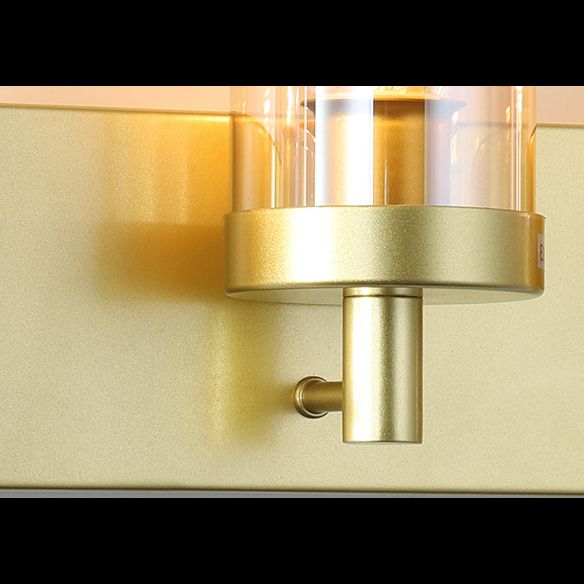 Vintage -Stil Eitelkeitspiegel Lichter 3 Leuchten Wandmontierte Spiegel Frontlampe im Glasschatten