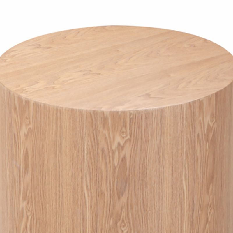Contemporary Solid Wood Living Room Round/Square Pedestal End Table