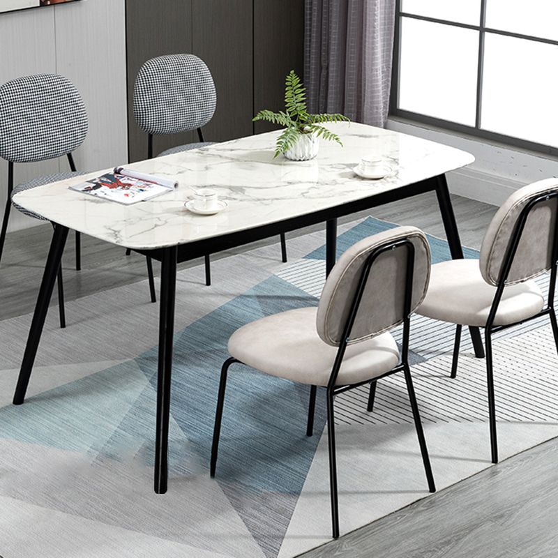 Sillas sin brazos de comedor de metal Glam, respaldo abierto, silla lateral para restaurante