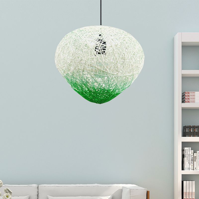 Gewebter Rattan Vogel Nest Hängende Lampe modern