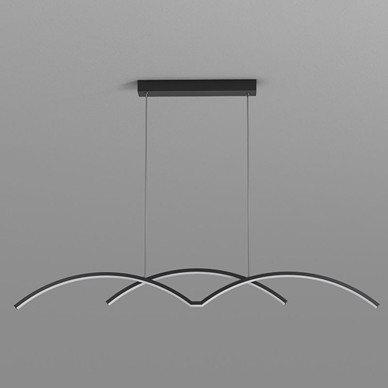 Linear Island Lights Modern Kitchen Island Lighting Metal 2 Light Island Pendant Lights