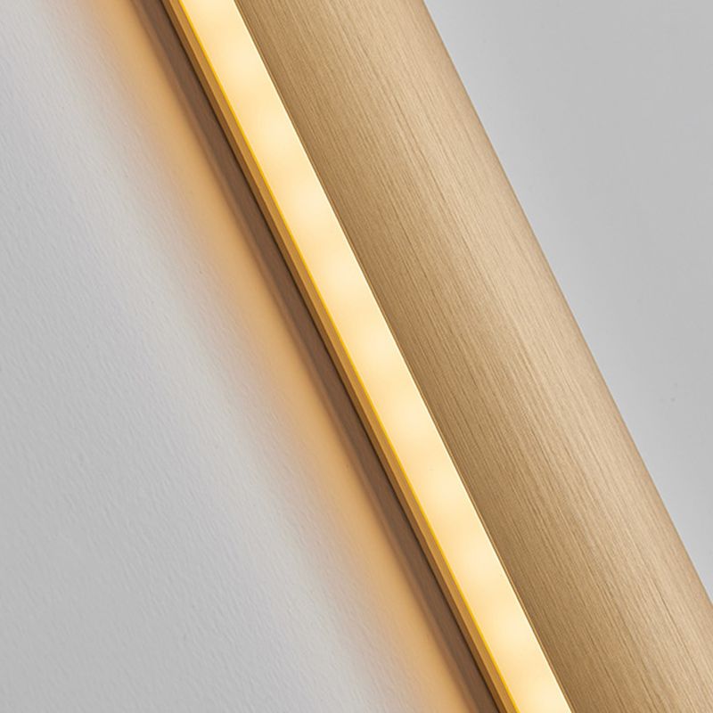 Metal Linear Shade Wall Sconce Modern Style 1-Light Wall Mount Lighting
