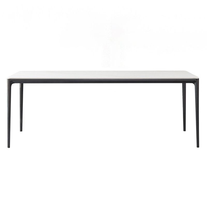 Contemporary Sintered Stone Table Rectangle Table Set 1/4/5/7 Pieces Dining Set