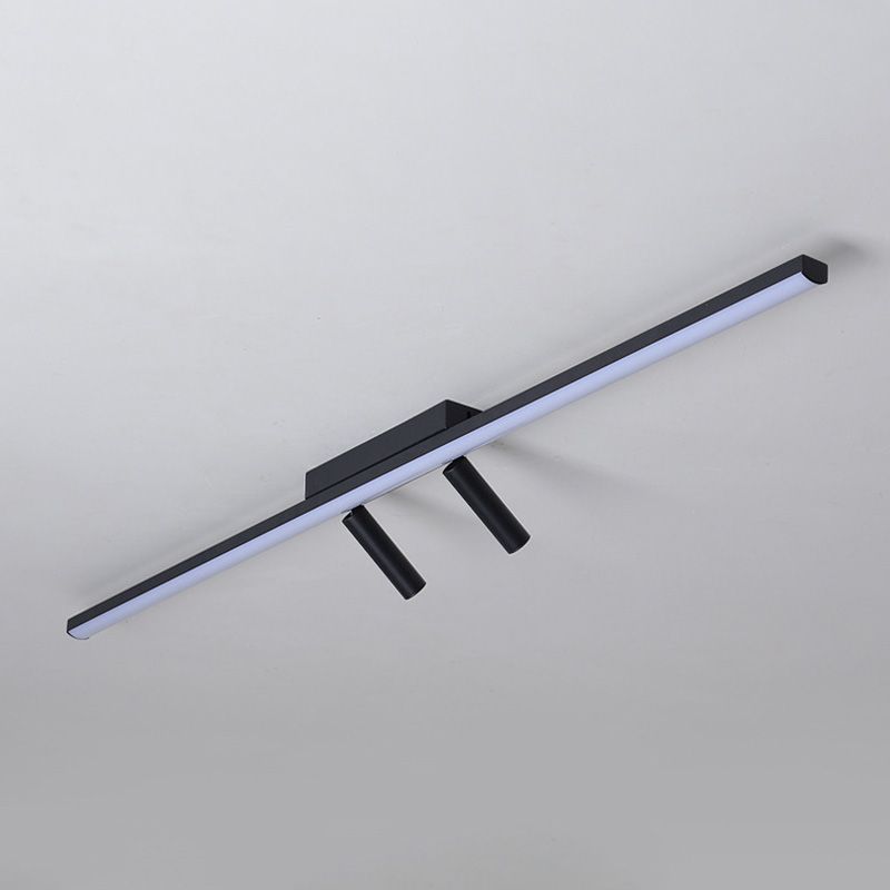 Stripvorm Eenvoudig semi-inbouw plafondspot LED-raillichtarmatuur voor woonkamer