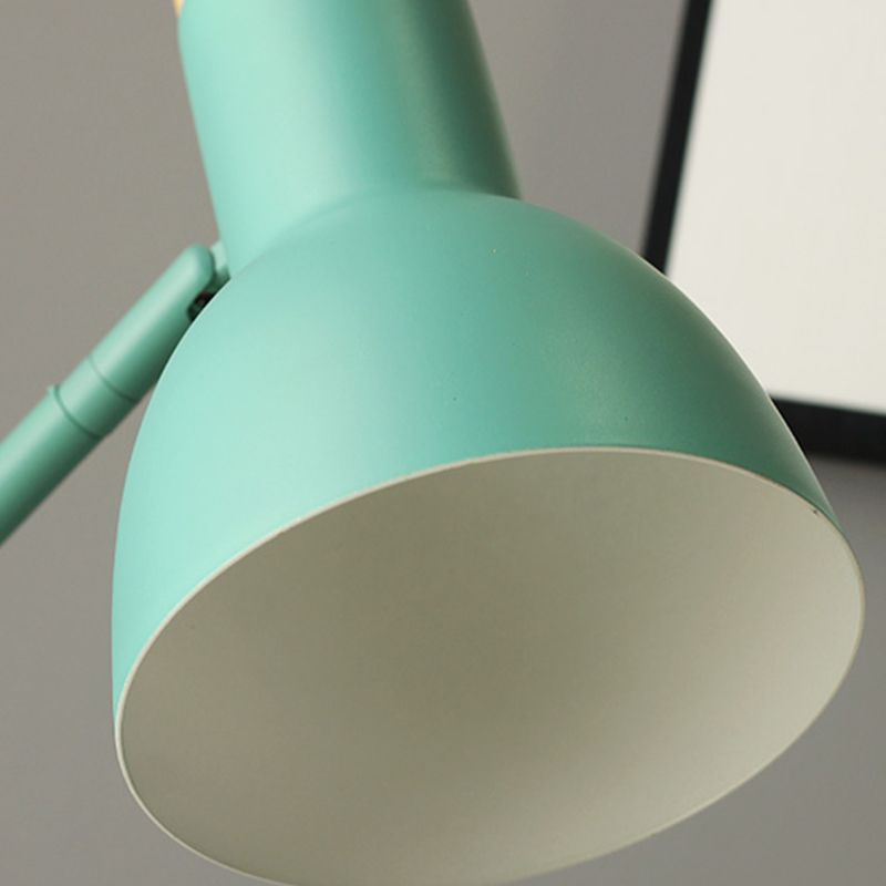 Contemporary Style Conical Night Table Lamp Metal 1-Light Nightstand Lamp