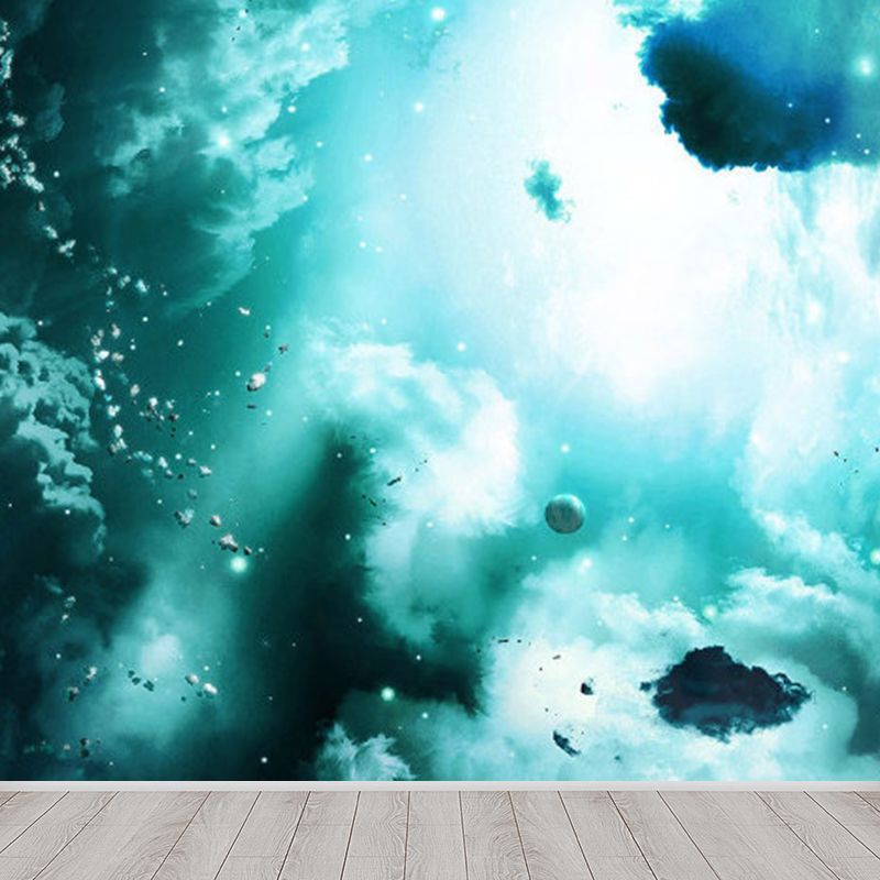 Non-Woven Cloth Decorative Mural Modern Supernatural Sky Scene Wall Covering for Kitchen