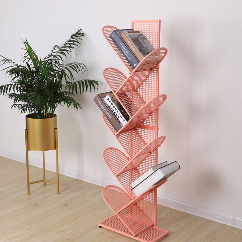 Metal Geometric Bookcase Industrial Book Shelf for Home Office