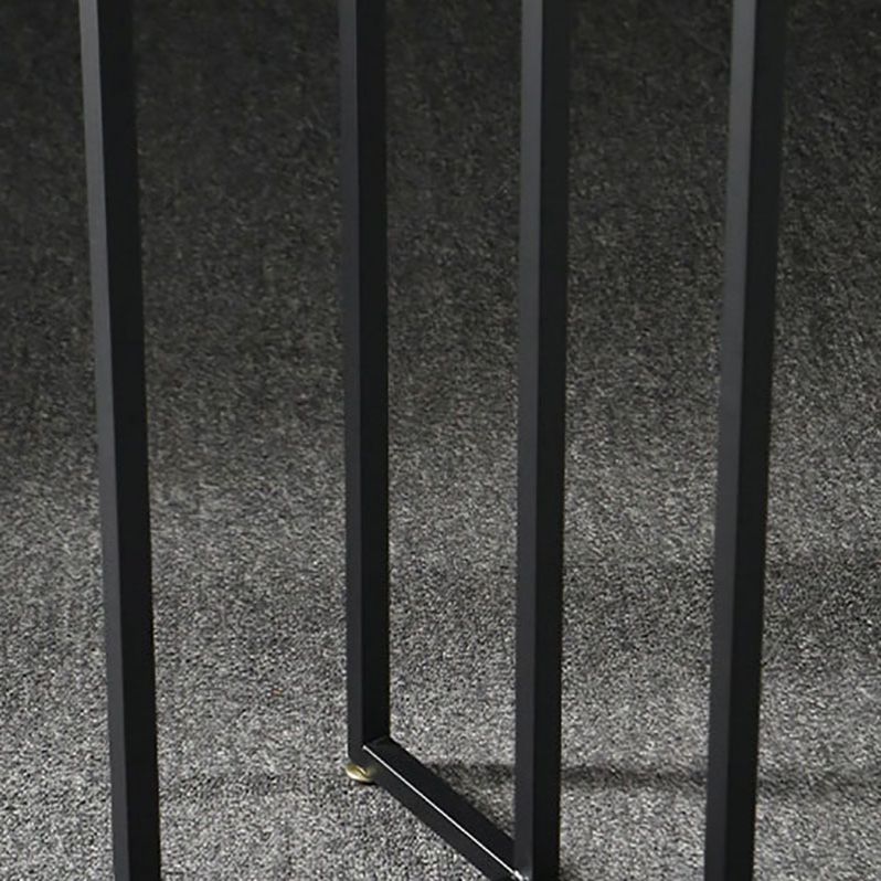 Industrial Rectangle Top Counter Table Marble Top 42-inch Height Table