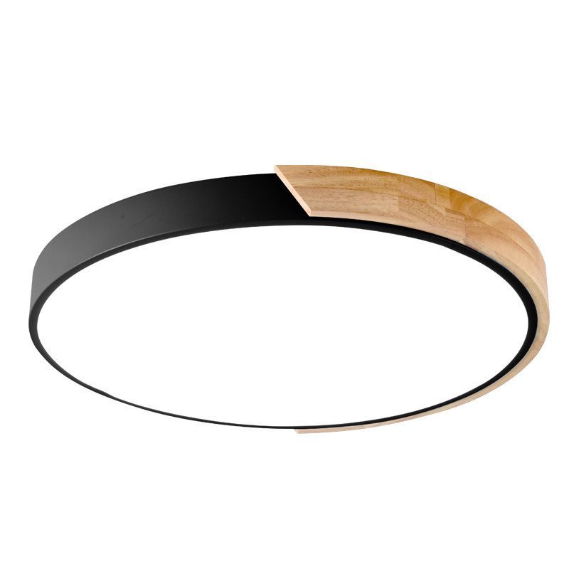 Plafonnier LED Macaron en acrylique, plafonnier circulaire en fer de Style nordique moderne pour salon