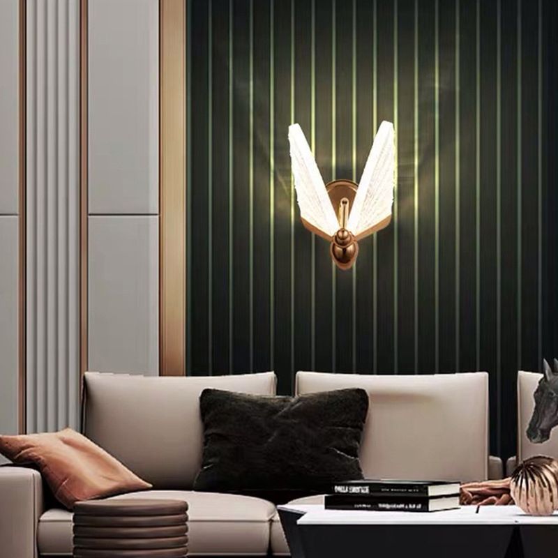 Kreative Schmetterlingswandmontage LED -LED -Acrylwandleuchte für Bett