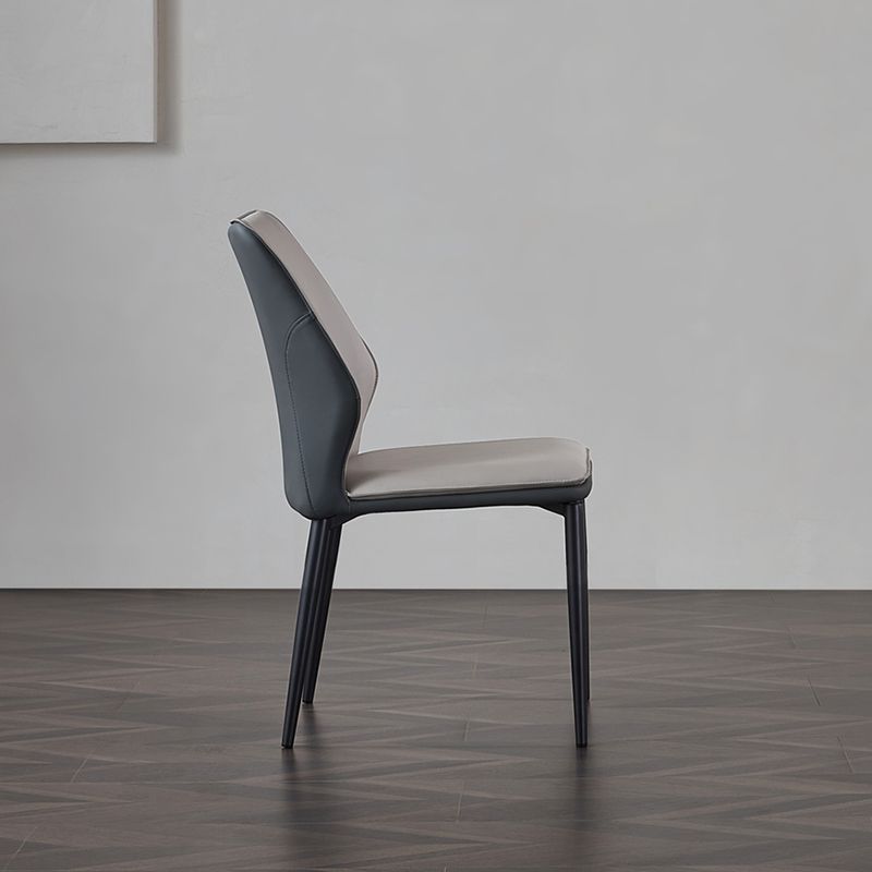 Industrial Dining Room Side Chair Metal Legs Wingback Chairs