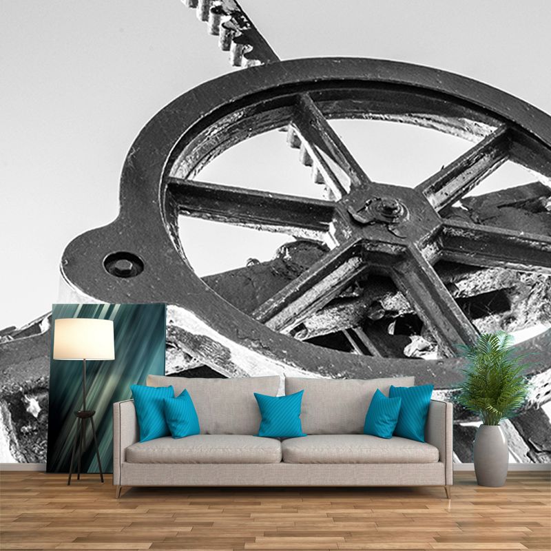 Customized Horizontal Photography Metal Mural Eco-friendly Wallpaper for Garage